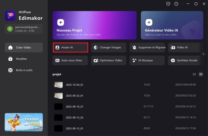 application avatar gratuit Edimakor
