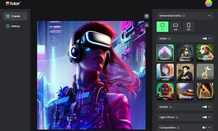 application avatar gratuit Fotor