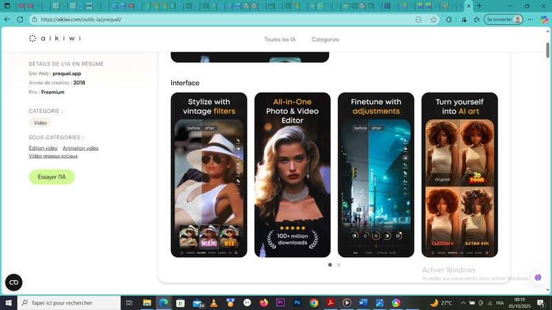 application avatar gratuit Prequel