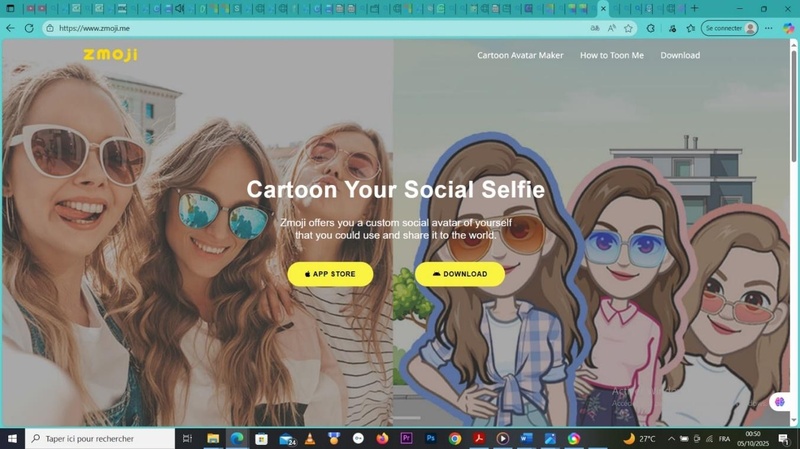 application avatar gratuit Zmoji