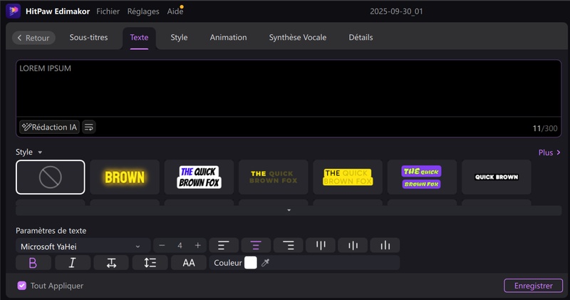 créer vidéo lyrics en ligne