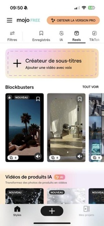 créer vidéo lyrics en ligne avec Mojo