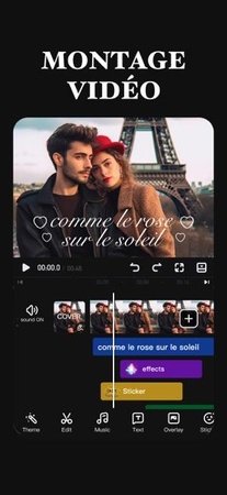 créer vidéo lyrics en ligne avec Viva Video