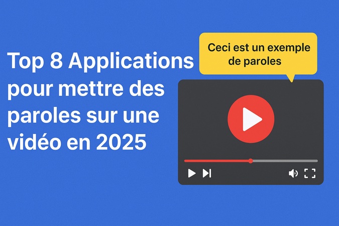 application pour mettre des paroles sur une vidéo