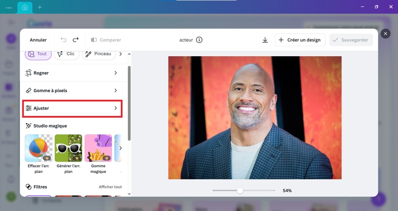 canva modifier photo