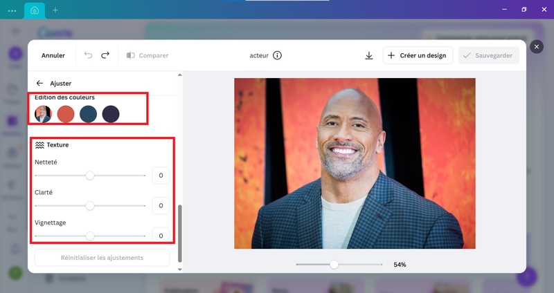 canva modifier photo
