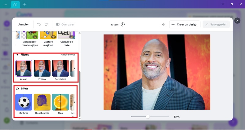 canva modifier photov