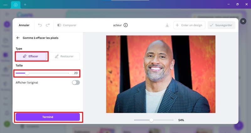 canva modifier photo