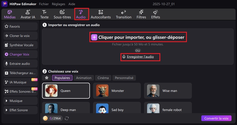changer la voix d’une video