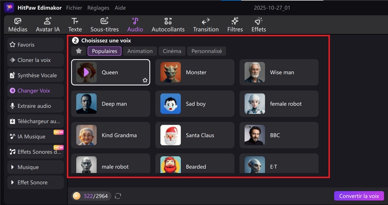 changer la voix d’une video