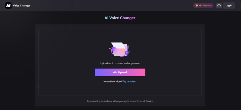 changer la voix d’une video Media.io