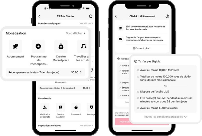 combien d’abonnés pour gagner de l’argent sur tiktok