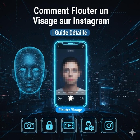 comment flouter un visage sur instagram