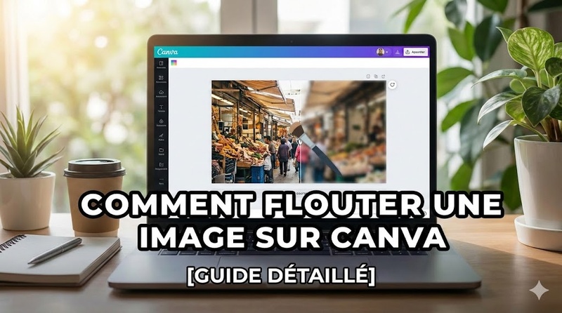 flouter une image sur canva