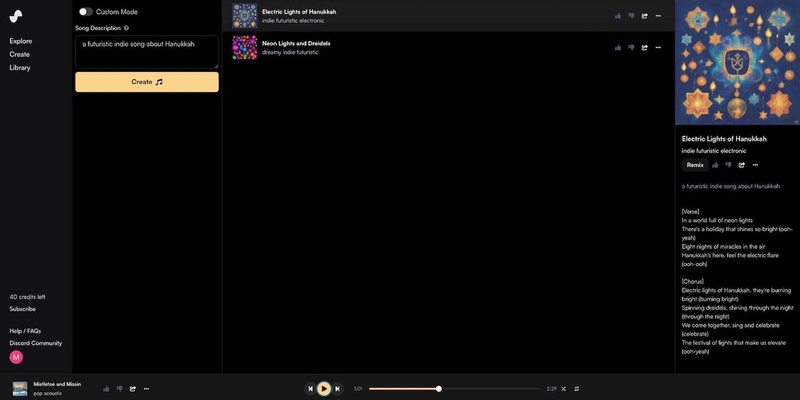 créer une chanson avec suno