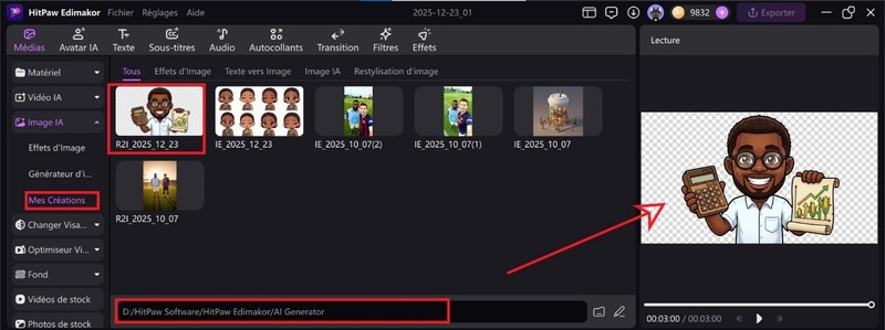 creer emoji iphone avec Edimakor