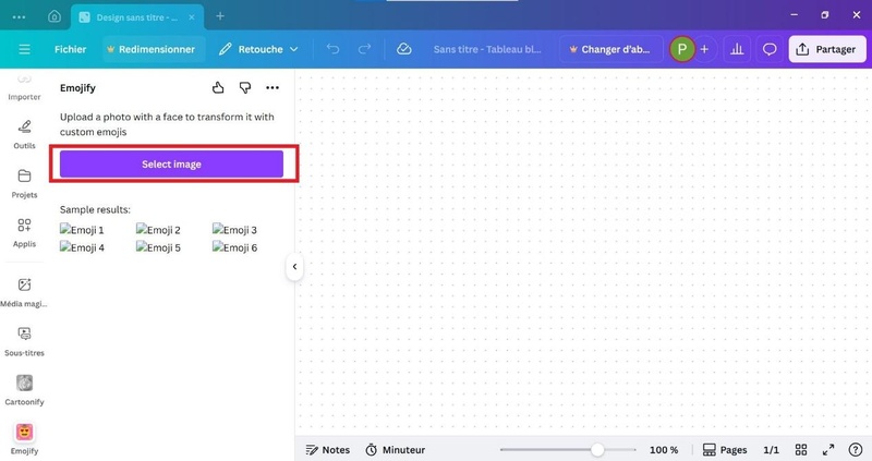 creer emoji iphone a partir d une photo avec canva