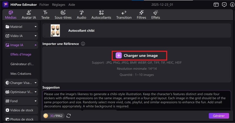 creer un emoji a partir d une photo avec Edimakor