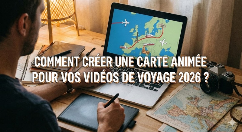 créer une carte animée pour vos vidéos de voyage