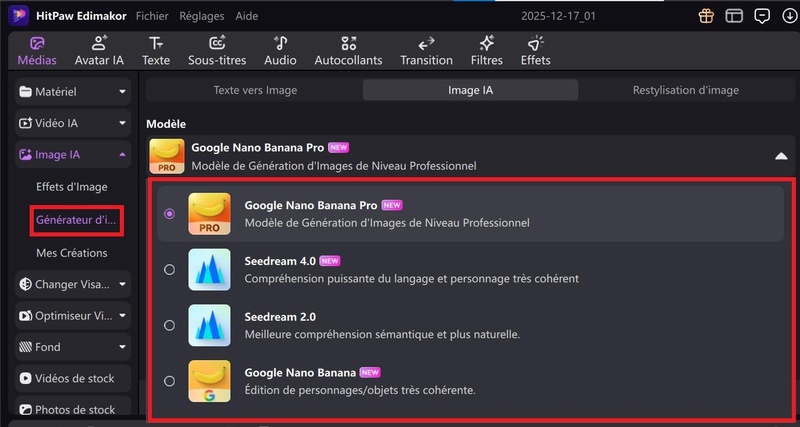deepfake photo Edimakor image ia nano banana