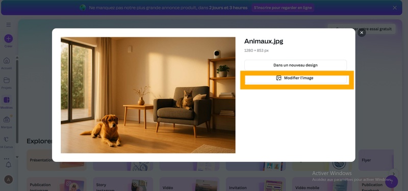 enlever le fond d une image canva