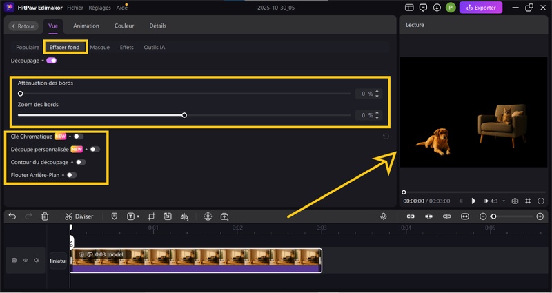 enlever le fond d une image Edimakor