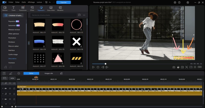 enlever logo sur photo avec Appli PhotoDirector