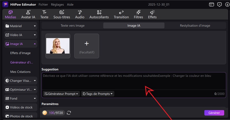 filtre avatar edimakor image ia