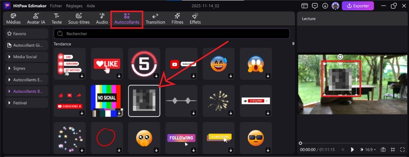 comment flouter un visage sur instagram avec edimakor autocollants