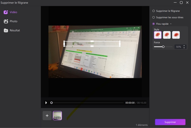 flouter vidéo avec Edimakor