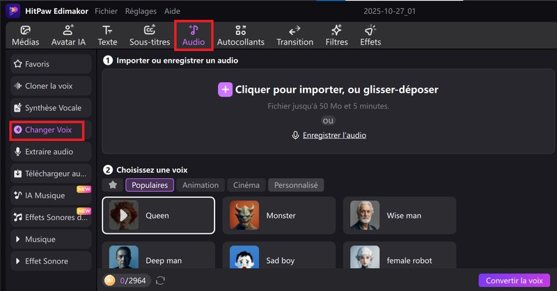 application pour changer la voix d’une vidéo