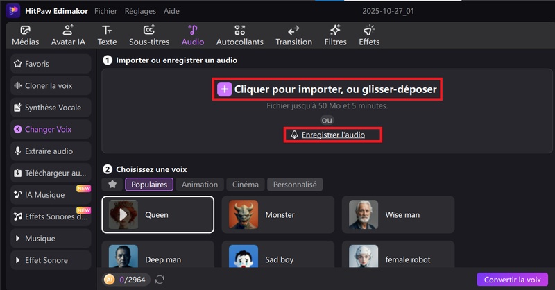 application pour changer la voix d’une vidéo