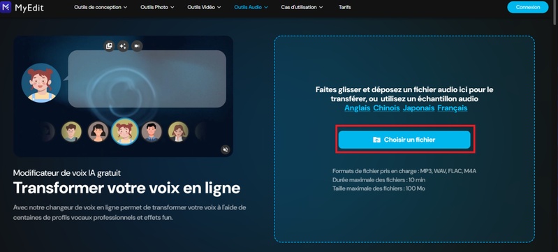 application pour changer la voix d’une vidéo My Edit