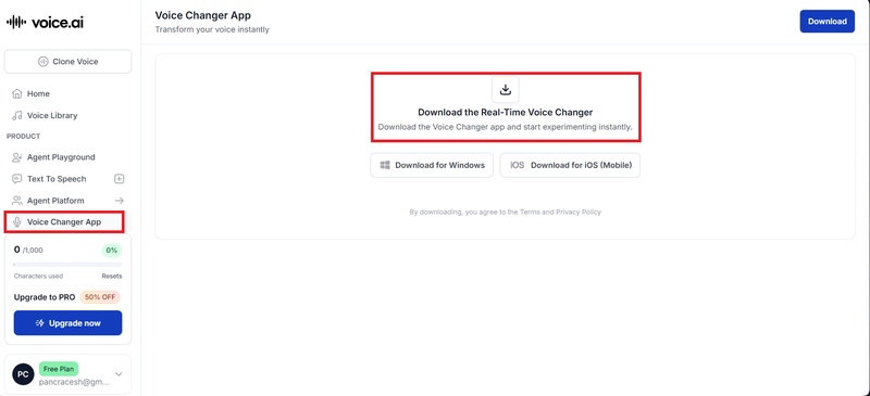 application pour changer la voix d’une vidéo Voice.IA