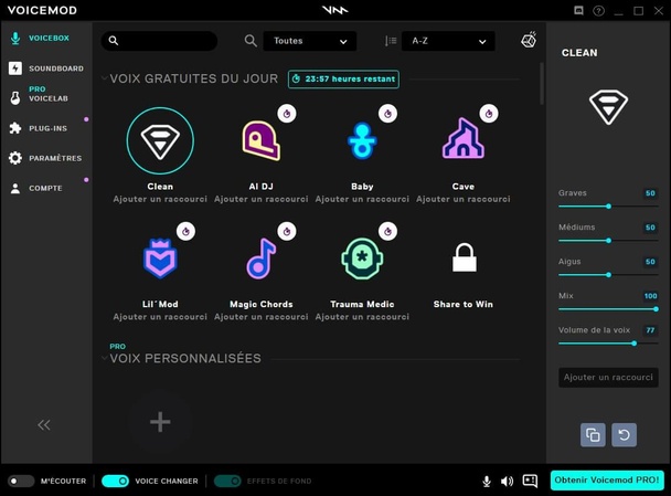application pour changer la voix d’une vidéo VoiceMod