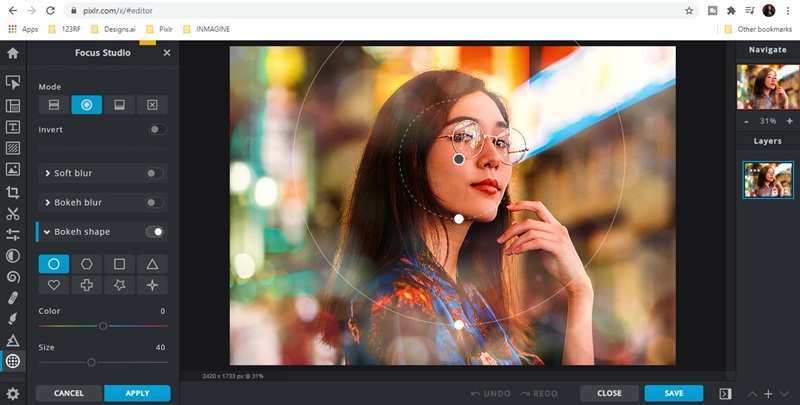 logiciel retouche photo intelligence artificielle Pixlr
