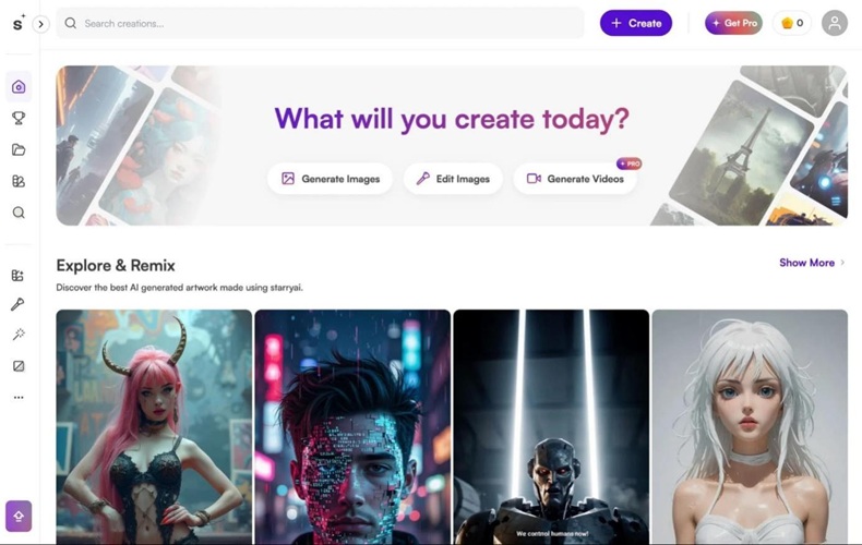 logiciel retouche photo intelligence artificielle Starryai
