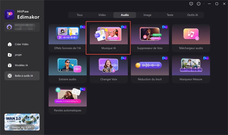 Télécharger et lancer Edimakor pour la création d'une chanson de rap IA