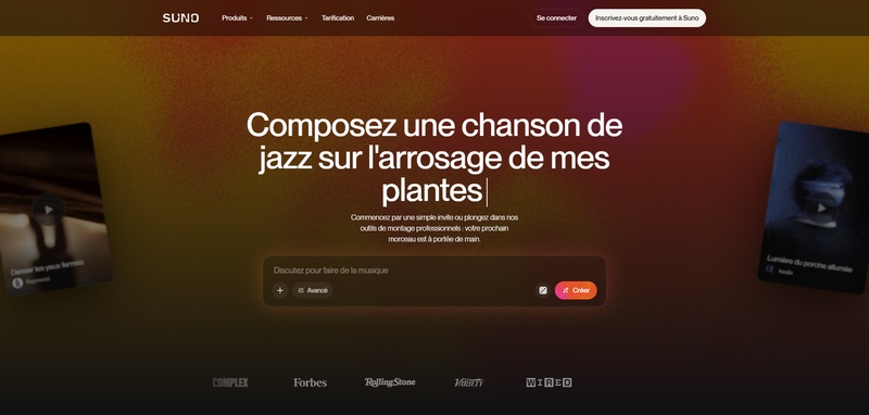 Suno AI comme générateur de chansons de rap IA pour créer sa propre musique avec l'intelligence artificielle