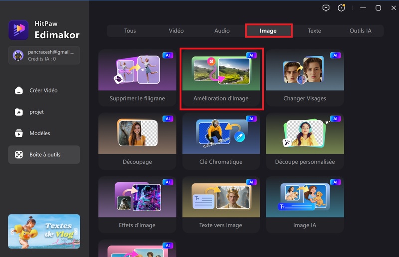 améliorer la qualité d'une photo pixelisée avec Edimakor