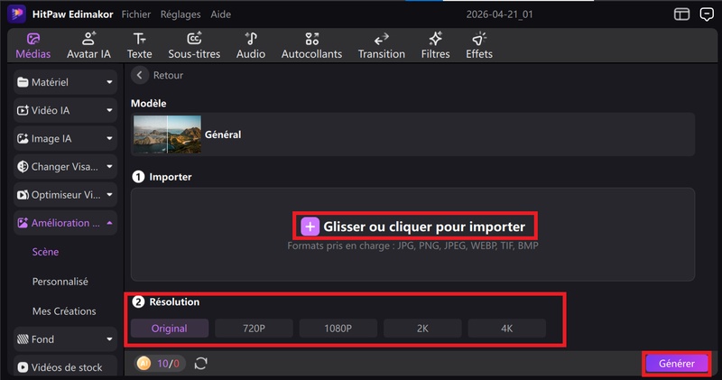 application pour déflouter une photo Ediamkor