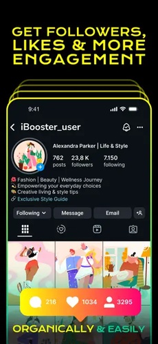 application pour gagner des abonnés sur instagram iBooster