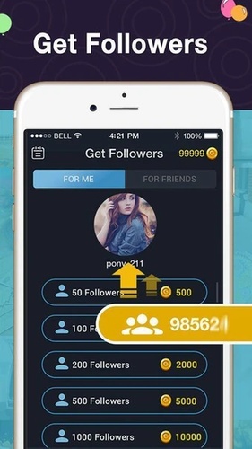 application pour gagner des abonnés sur instagram
