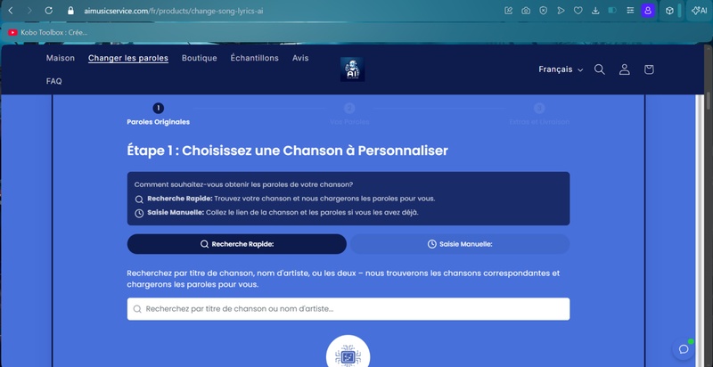 applications pour changer les paroles d’une chanson AI Music Service