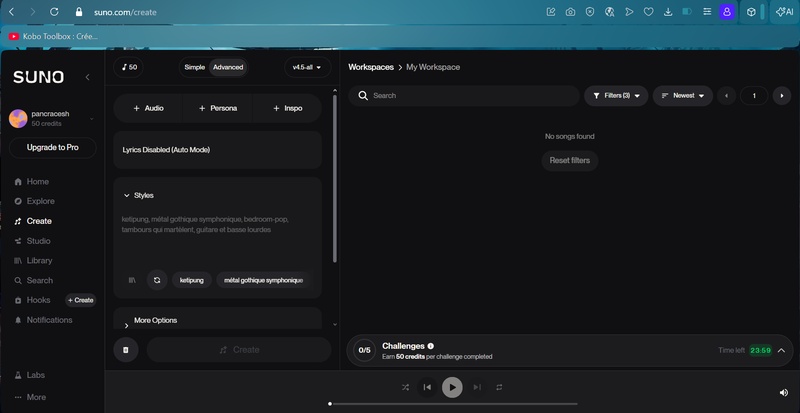applications pour changer les paroles d’une chanson suno