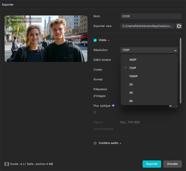 comment améliorer la qualité d'une vidéo sur capcut 1