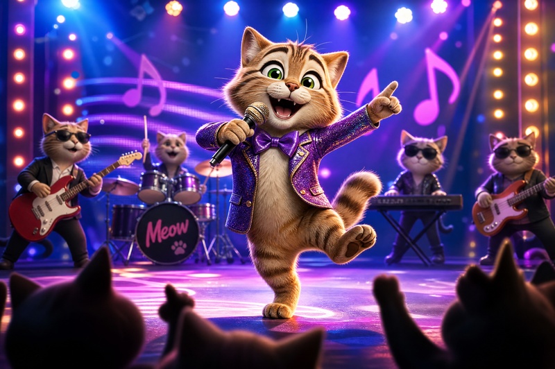 chat qui chante 5