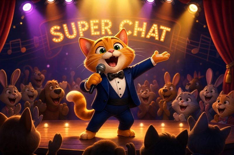 chat qui chante 6