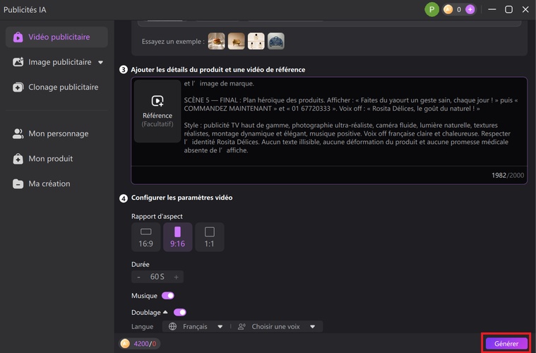comment créer une vidéo publicitaire avec ia