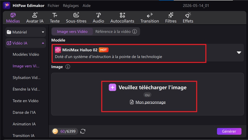 créer un clip musical avec ia avec Edimakor guide 12